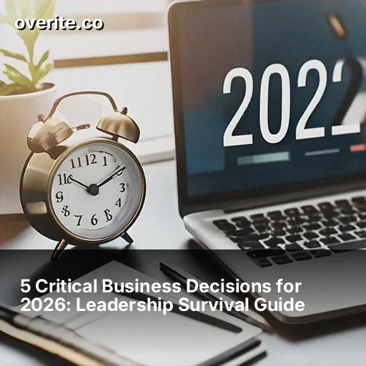 5 Critical Business Decisions for 2026: Leadership Survival Guide