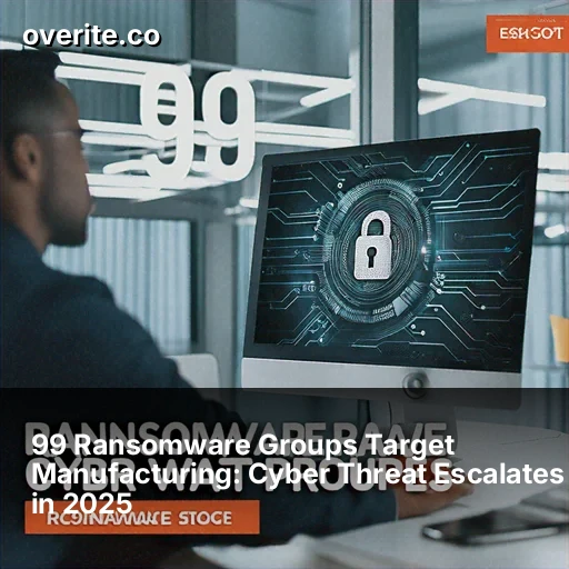 99 Ransomware Groups Target Manufacturing: Cyber Threat Escalates in 2025