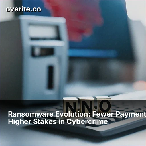 Ransomware Evolution: Fewer Payments, Higher Stakes in Cybercrime