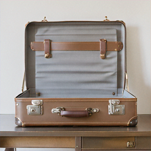Upcycled Vintage Suitcase into a Chic Home Office Workstation